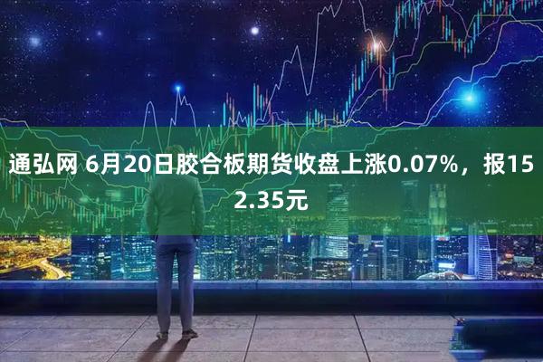 通弘网 6月20日胶合板期货收盘上涨0.07%，报152.35元